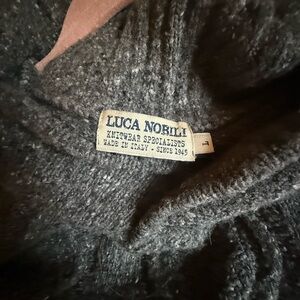 Luca Nobili Italy Wool Blend Sweater Size L Textured Knit